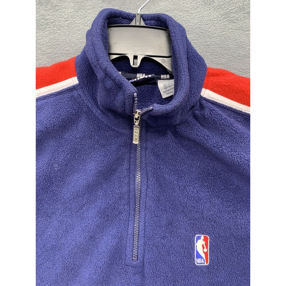 Official NBA Mens Sweatshirt 2XL Red White Blue Performance Fleece Athletic - Picture 2 of 16